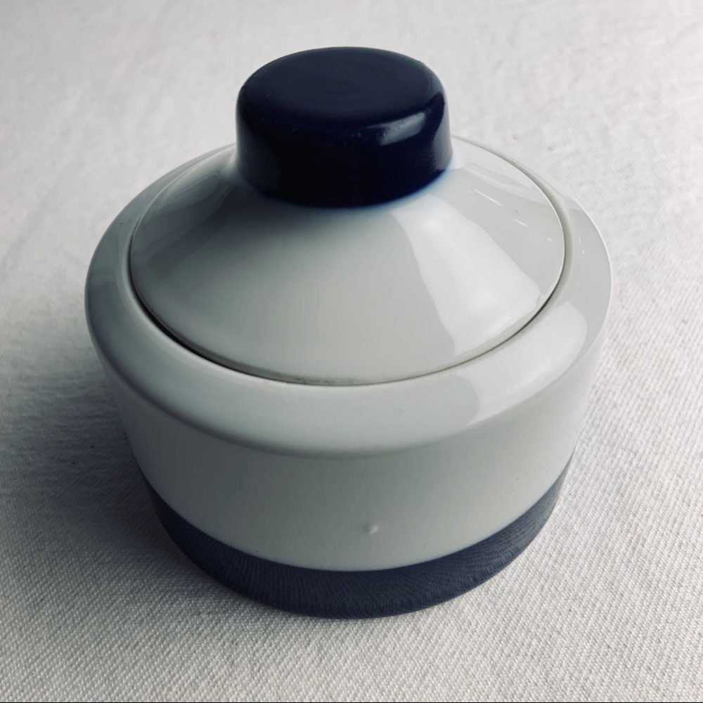 Hutschenreuther Porcelain NOVUM 65 Blue Sugar Bowl